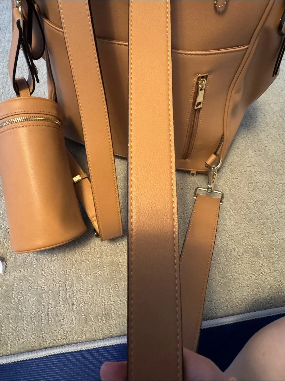 Mia + Sophia The Sophia Diaper Bag in brown